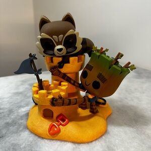 Funko Pop Rocket & Groot 1089 Sand Castle Beach Vinyl Figurine